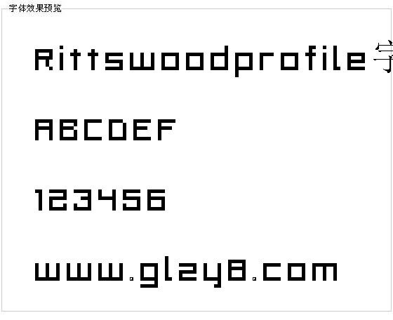 Rittswoodprofile字体