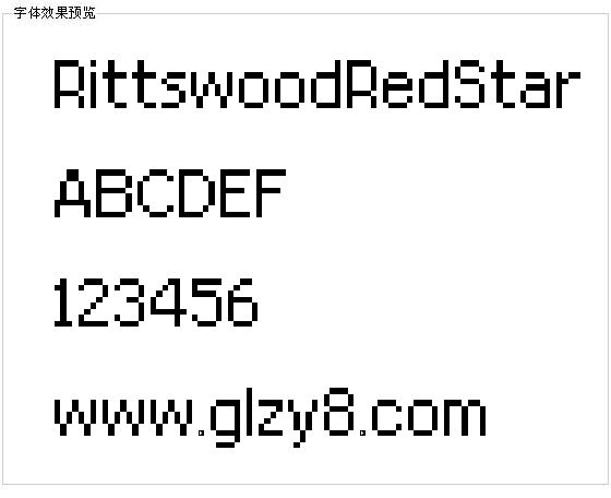 RittswoodRedStar字体