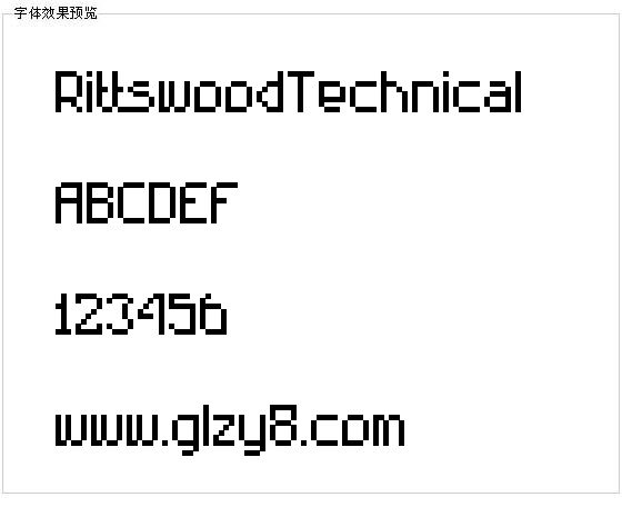 RittswoodTechnical字体