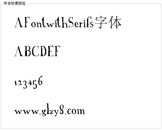 AFontwithSerifs字体