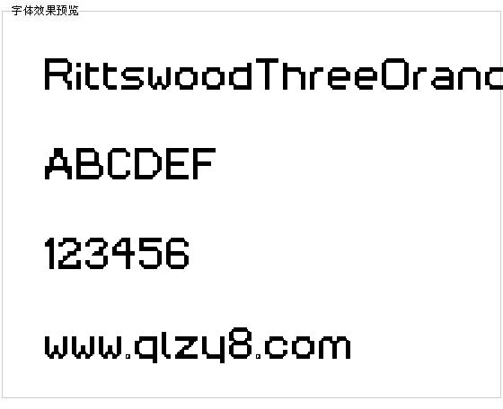 RittswoodThreeOranges字体