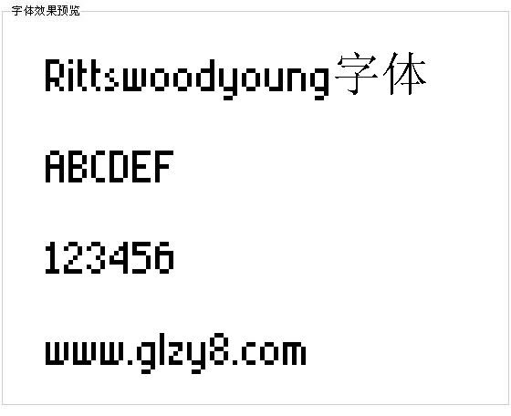 Rittswoodyoung字体