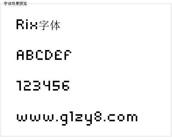 Rix字体