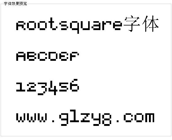 Rootsquare字体