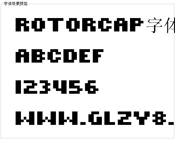 Rotorcap字体