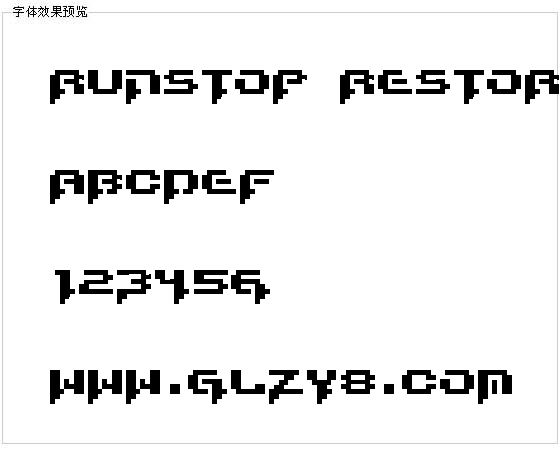 Runstop Restore字体