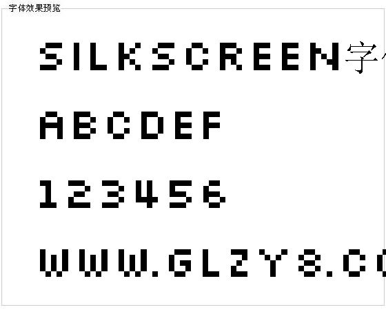 Silkscreen字体