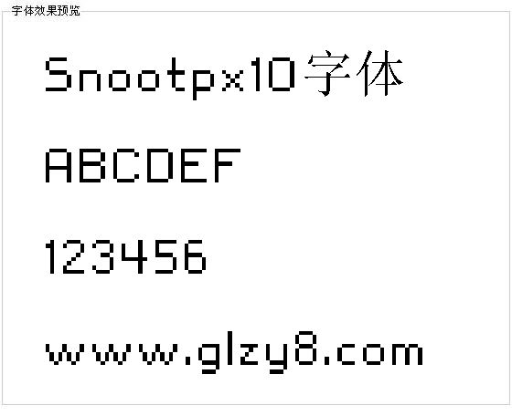 Snootpx10字体