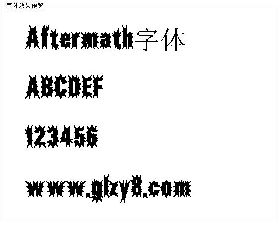 Aftermath字体