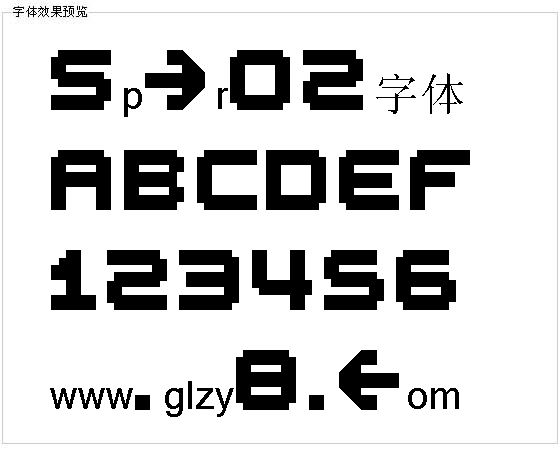 Spdr02字体