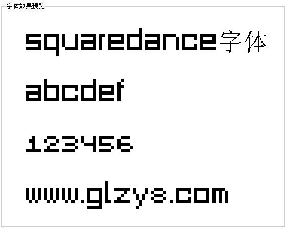 Squaredance字体