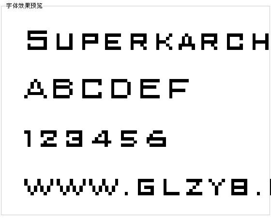 Superkarcher字体