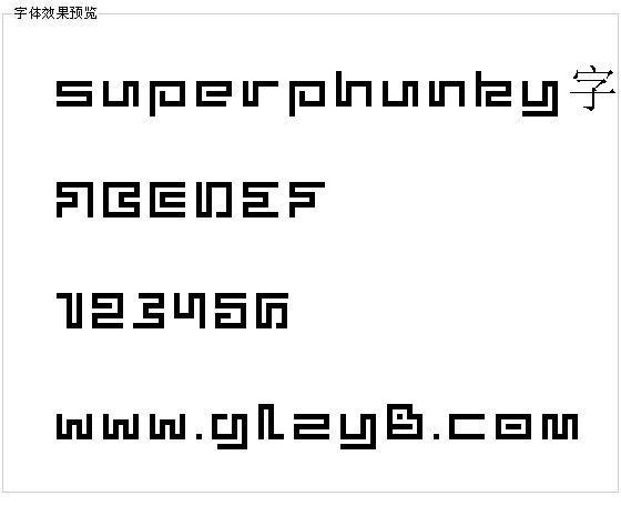 superphunky字体