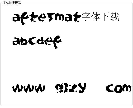 Aftermat字体下载