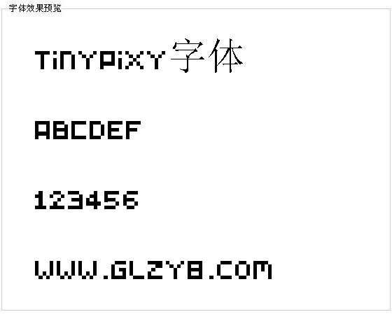 TinyPixy字体