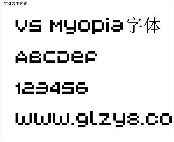 V5 Myopia字体