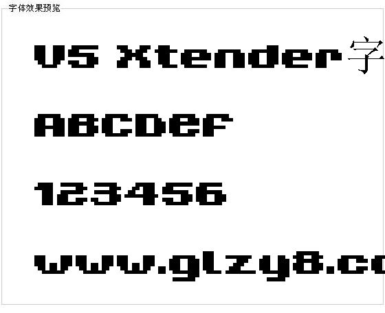 V5 Xtender字体