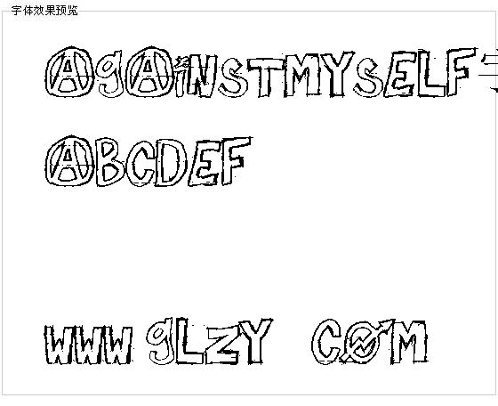 againstmyself字体