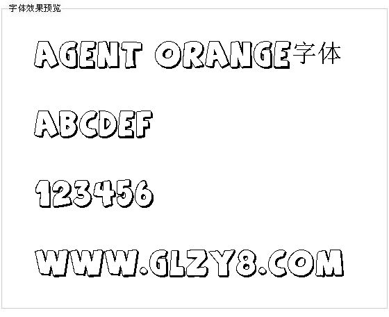 Agent Orange字体