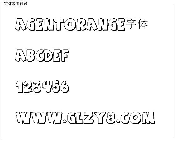 AGENTORANGE字体