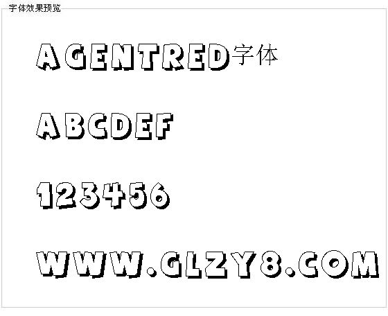 AgentRed字体