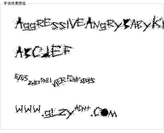 AggressiveAngryBabyKiller字体