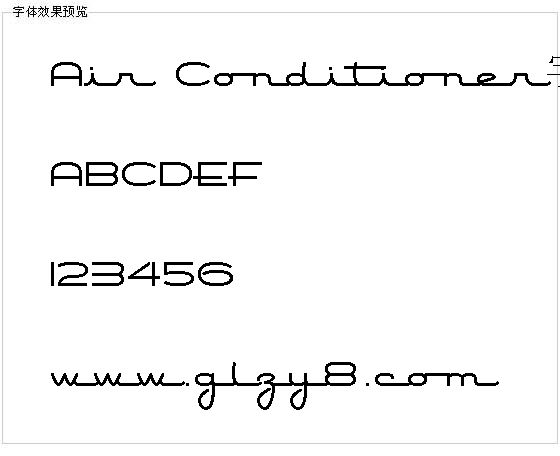 Air Conditioner字体