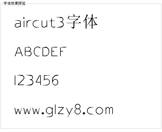 aircut3字体