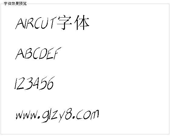 AIRCUT字体