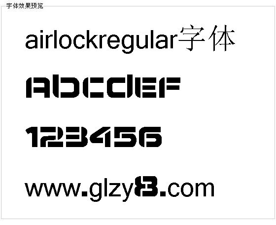 airlockregular字体