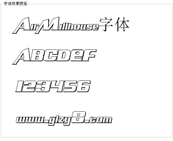 AirMillhouse字体