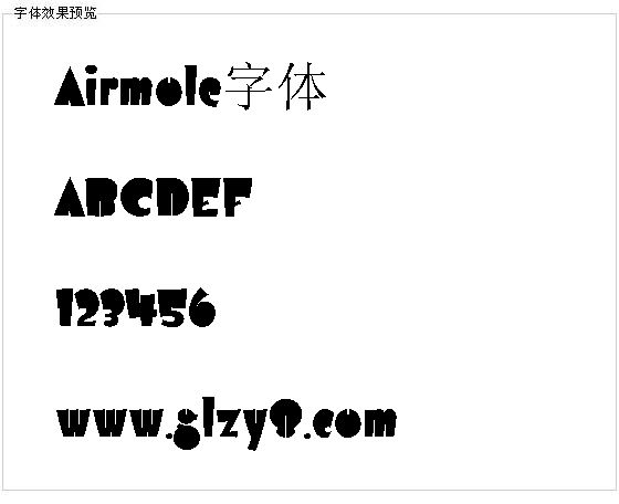 Airmole字体