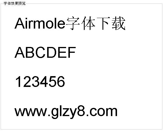 Airmole字体下载