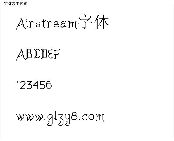 Airstream字体