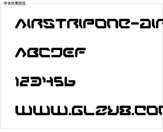 Airstripone-airone字体