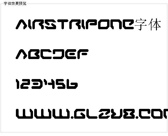 AirstripOne字体