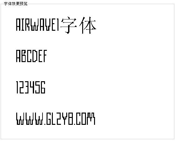 AIRWAVE1字体