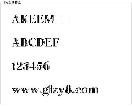 AKEEM字体