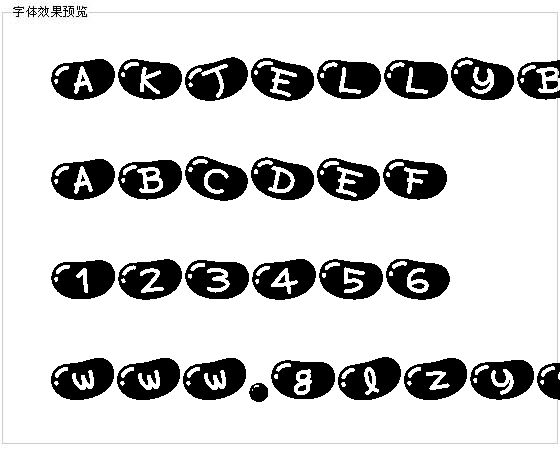 AKJELLYBEANS字体