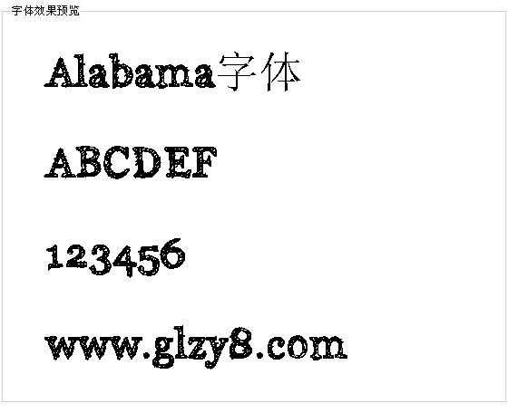 Alabama字体