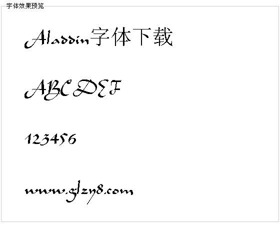 Aladdin字体下载