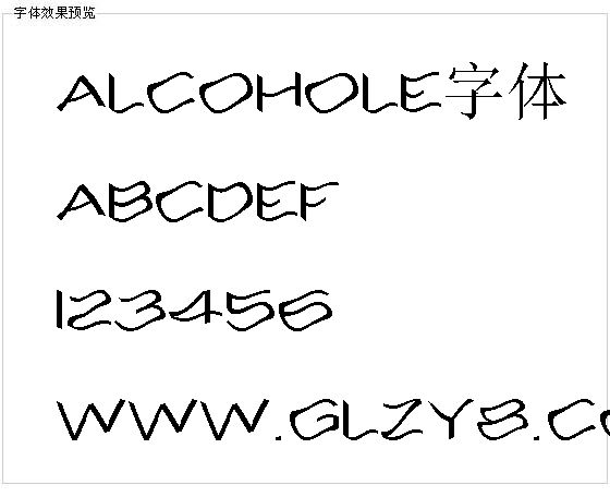 Alcohole字体