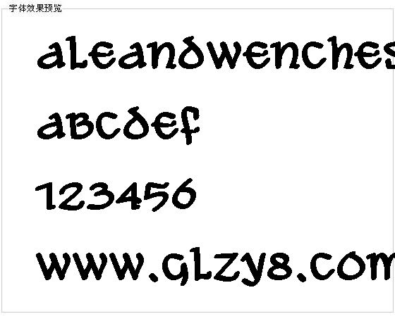 AleandWenches字体