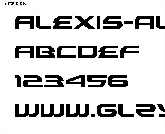 Alexis-alex字体