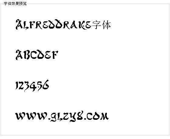 AlfredDrake字体