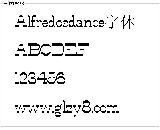 Alfredosdance字体