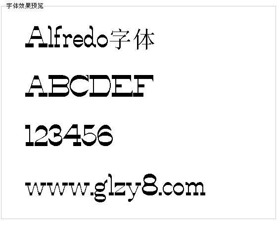 Alfredo字体