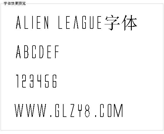 Alien League字体