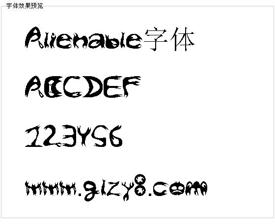 Alienable字体