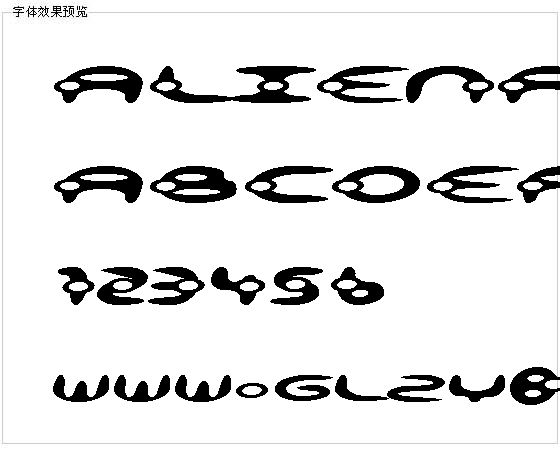 ALIENATIon字体